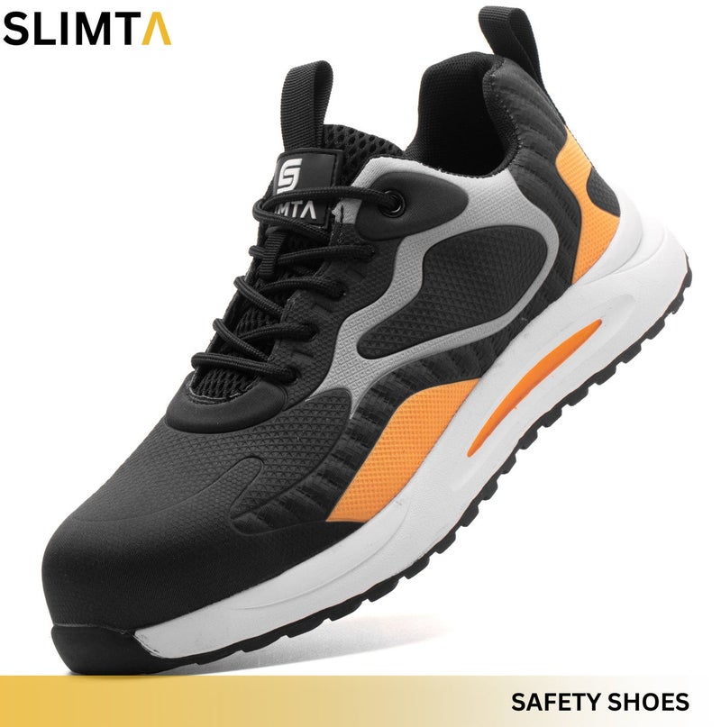 SLIMTA® Safety Shoes for Men Women Non-Slip Lightweight Breathable Sneakers Puncture Proof Protective Industrial Work Shoes - Image 1